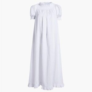 The Caroline Nap Dress in Sheer White Swiss Dot Size M